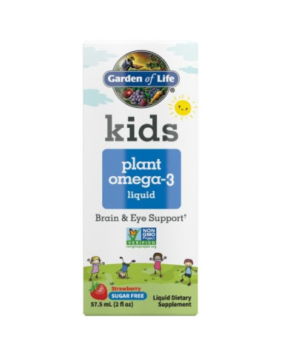 Kids Plant Omega-3 Liquid -...