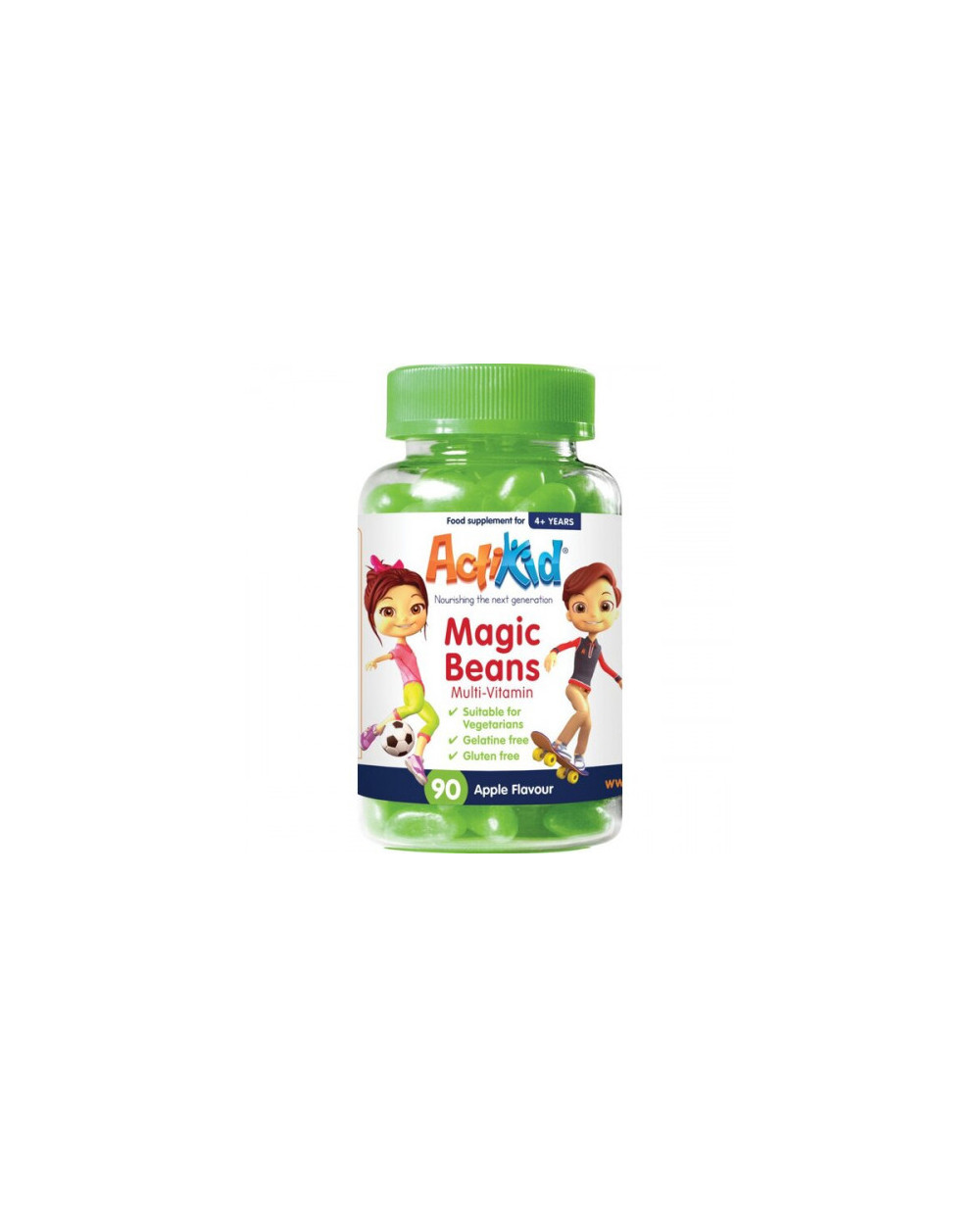 Мултивитамини Magic Beans - 90 гуми - портокал